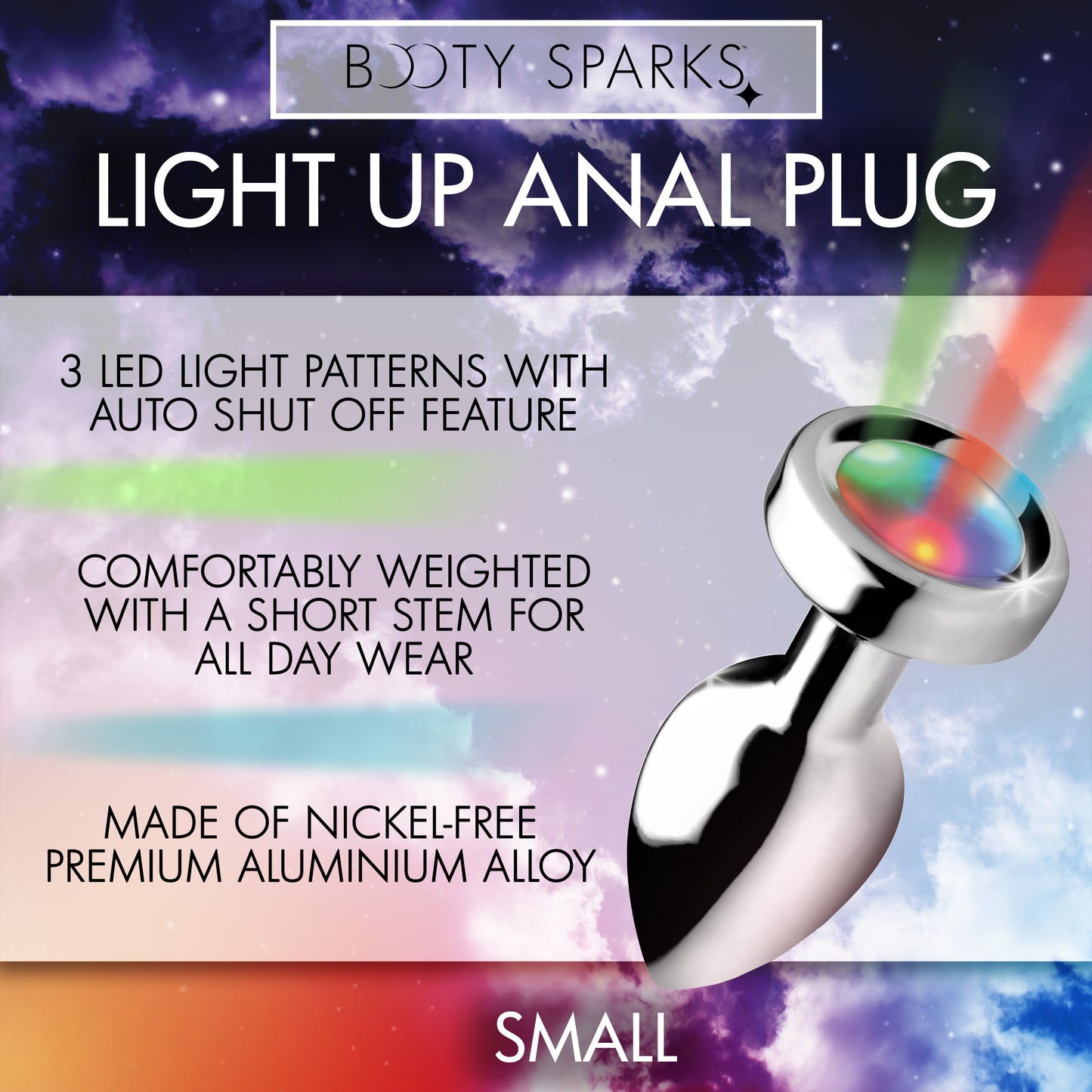 Light Up Anal Plug - Small